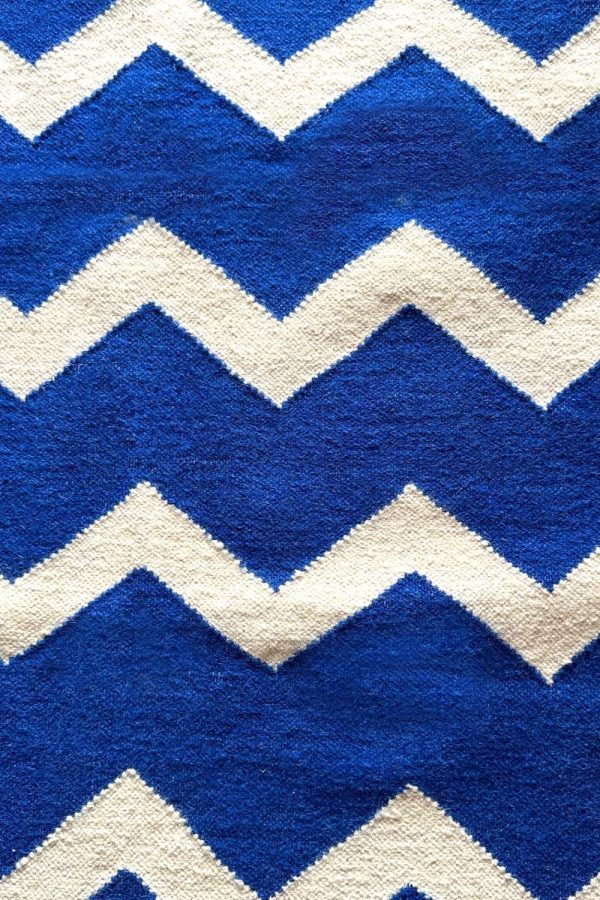 CHEVRON COTTON WOOL RUG