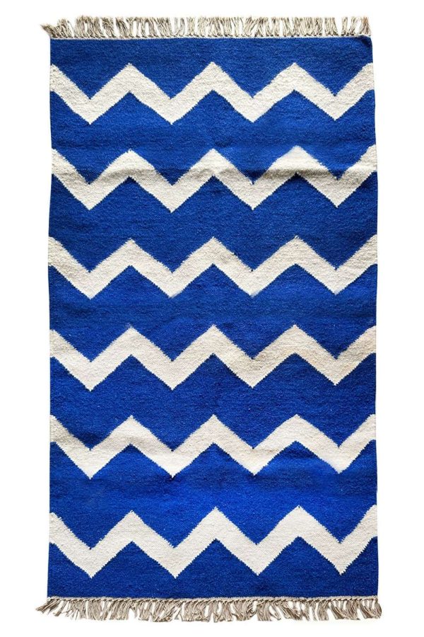 CHEVRON COTTON WOOL RUG